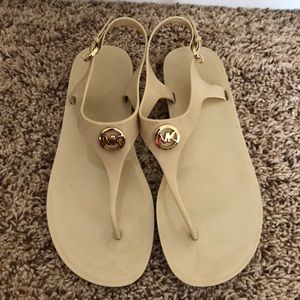 Michael Kors Beige Jelly Sandals